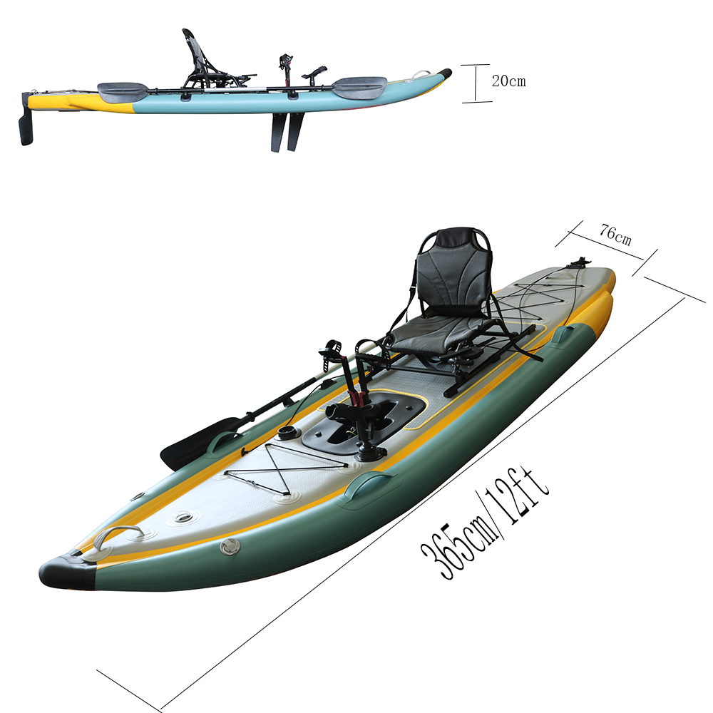 Kayak de pêche gonflable pliab - Fishing Kayak Sit On Top avis et prix
