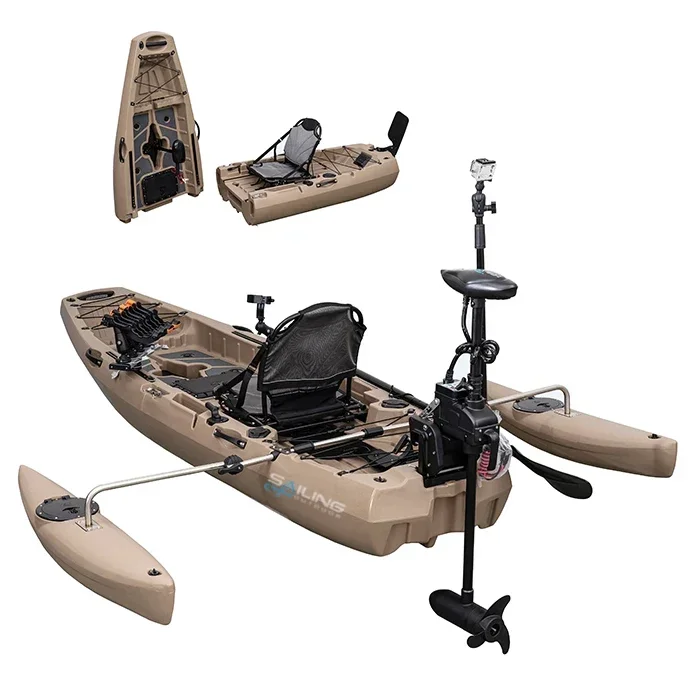 Bateau pliable en plastique po - Fishing Kayak Pedal Drive avis et prix